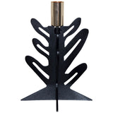 Black/Gold Fern Candle Holder 17C - Image 2