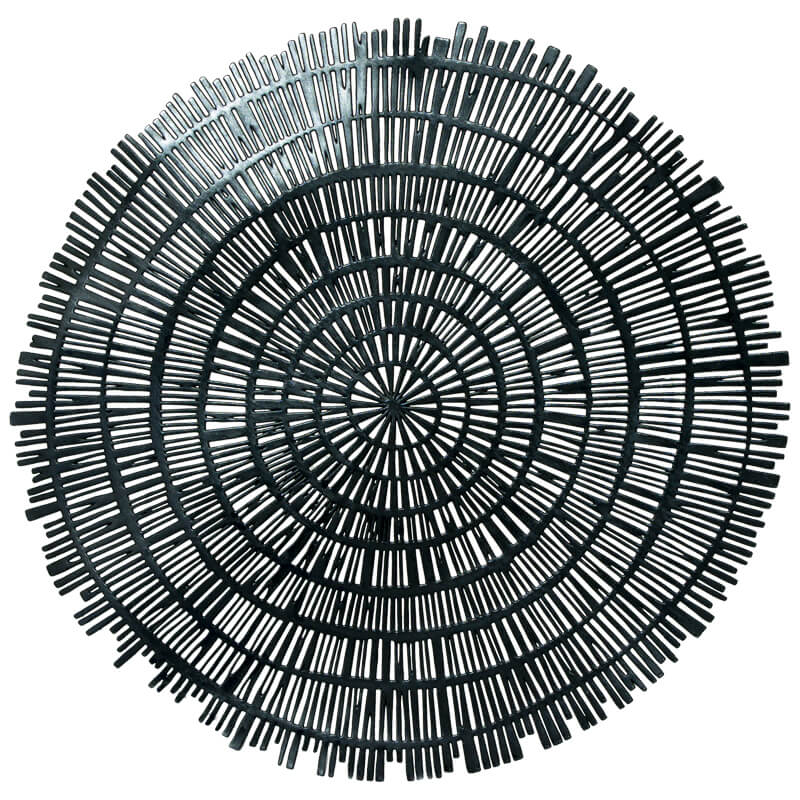Orbit Black Placemat 38Cm        