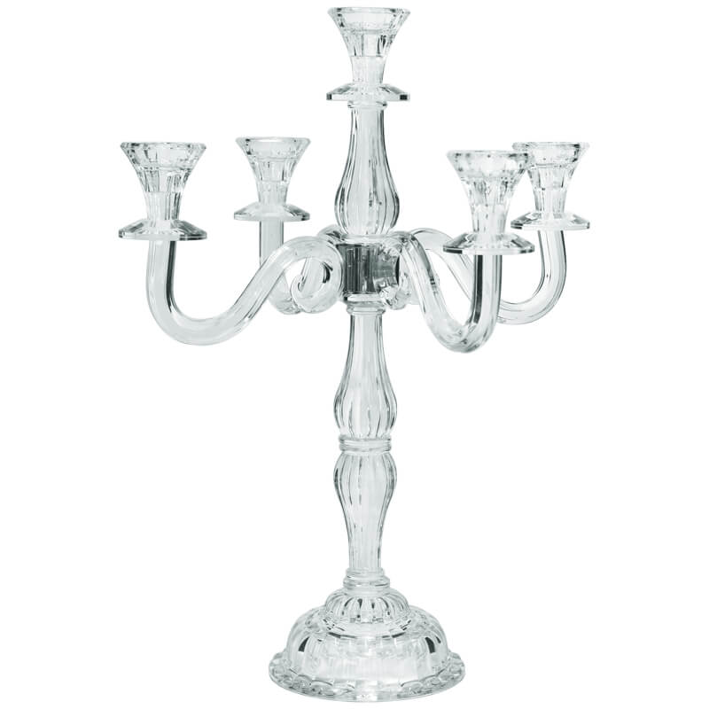 Tempo 5 Arm Crystal Candelabra 50