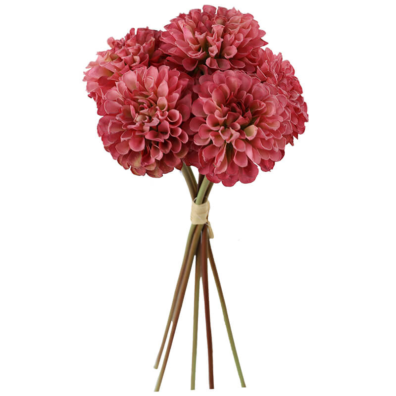 Pink Zinnia Bouquet 40Cm         