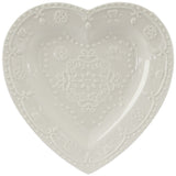 Amore Heart Plate 18X18Cm        