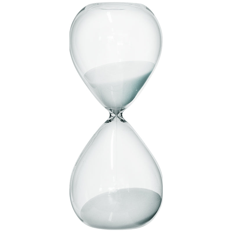 White Hourglass 19Cm (30 Min)    