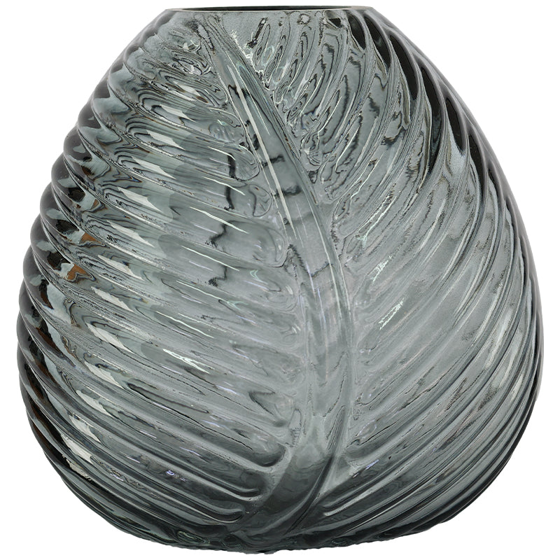 Grey Leaf Bud Vase 12Cm          