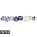 Mini Pinch Bowl Mixed 9X4Cm Set/8