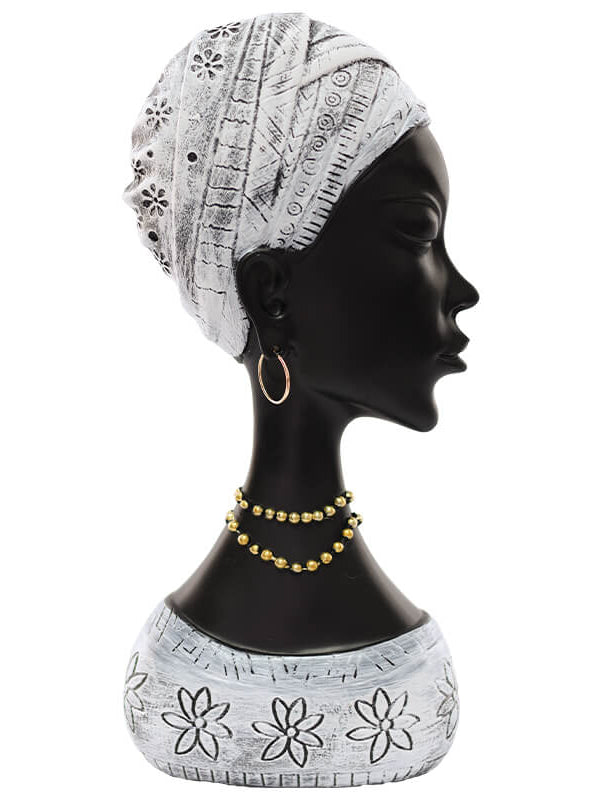 African Lady With Headscreen 29Cm