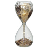 Gold Glitter Hourglass 16Cm      
