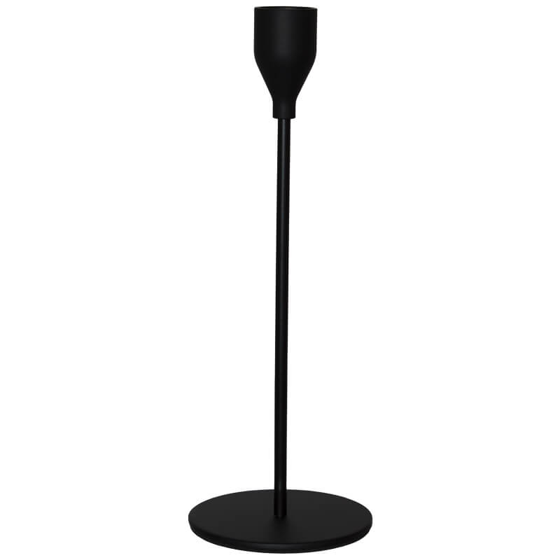 Sasha Black Candle Stick 23Cm    