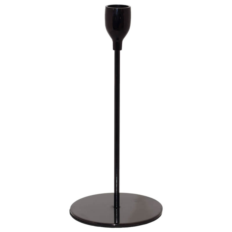 Sasha Black Candle Stick 28Cm    