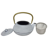 Qian White Cast Iron Teapot 800Ml - Image 2