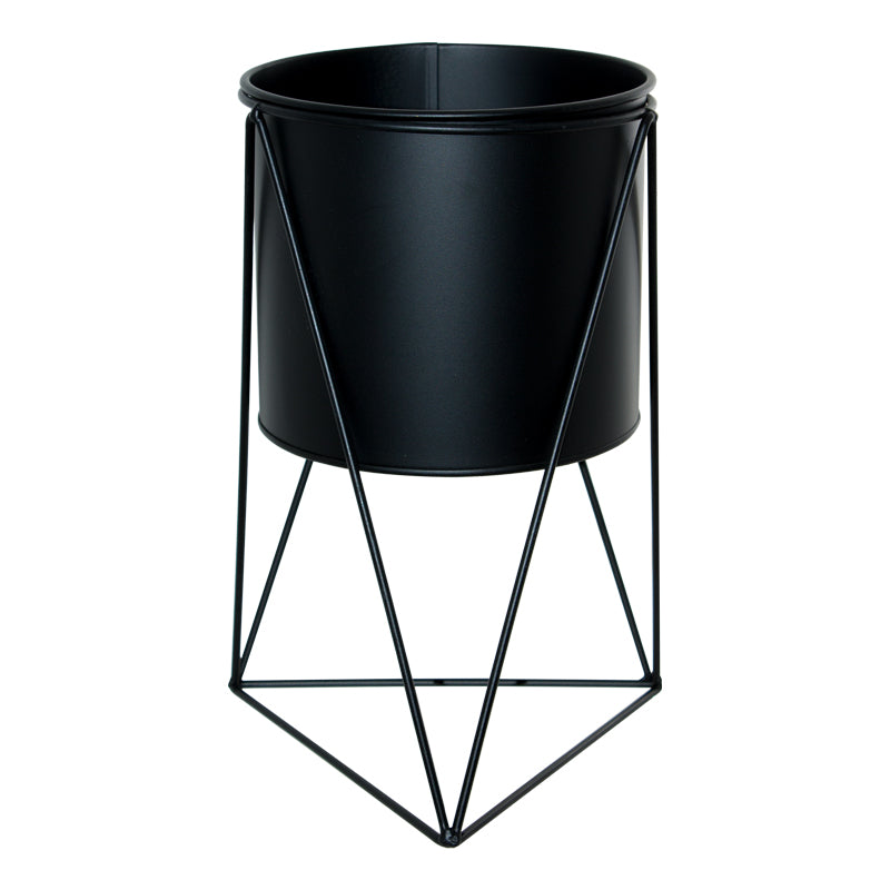 Tri Black Pot Stand 31X18Cm      