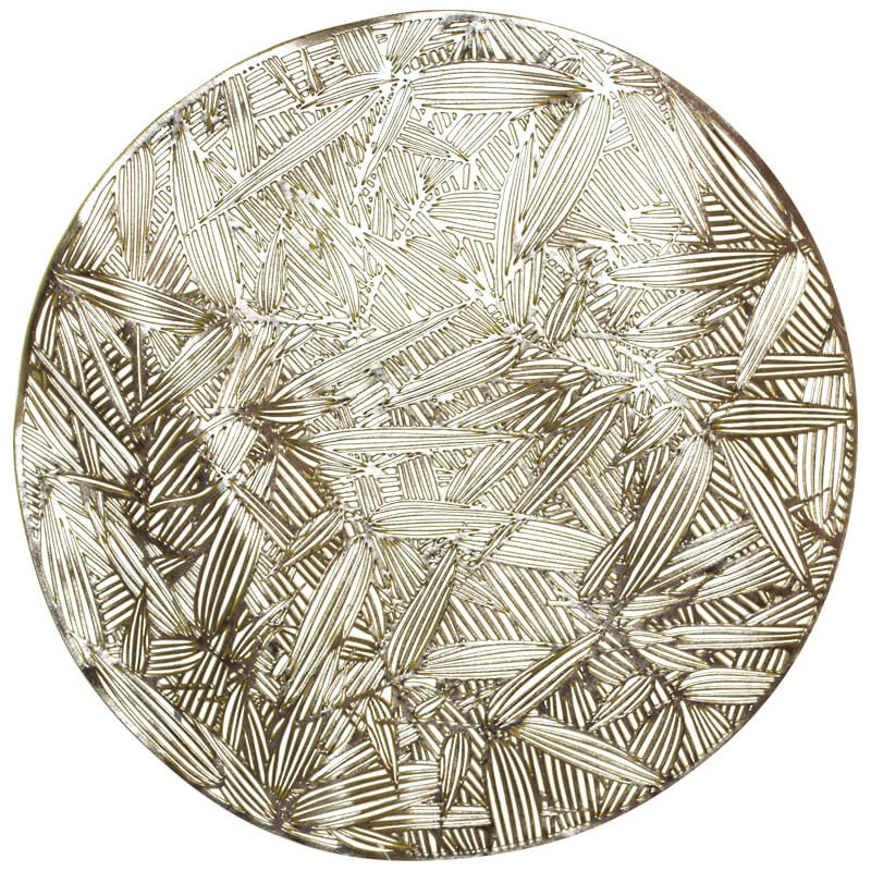 Gold Round Placemat 38Cm         