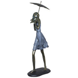 Lady With Umbrella Up 38Cm        - Image 2