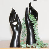 Hand Vase Black 8X7X25Cm          - Image 4