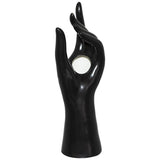 Hand Vase Black 8X7X25Cm         