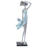 Girl Windblowed 39X13X10Cm