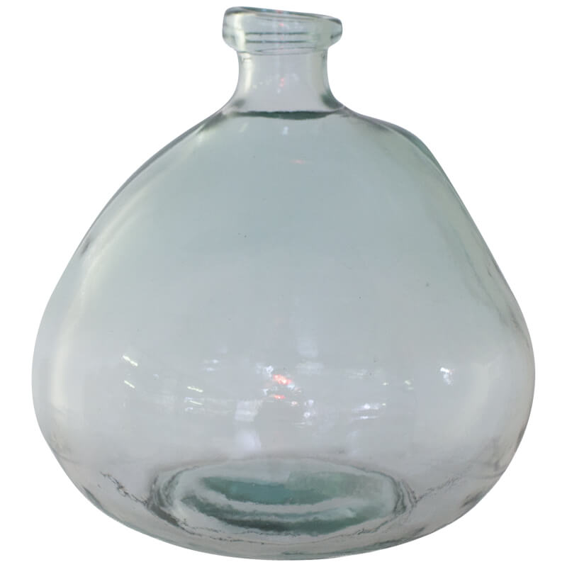 Recycled Organic Glass Vase 23Cm 