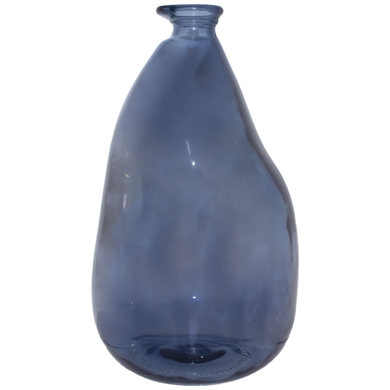 Steel Blue Vase 36Cm             