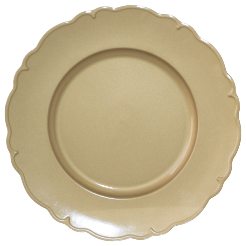 Scallop Gold Underplate 33Cm     