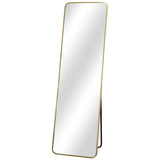 Gold Chevel Mirror 170X50Cm      