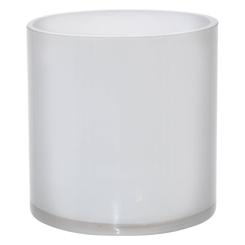Cylinder Vase White 15X15Cm      