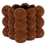 Square Chocolate Bubble Vase13X13 - Image 2