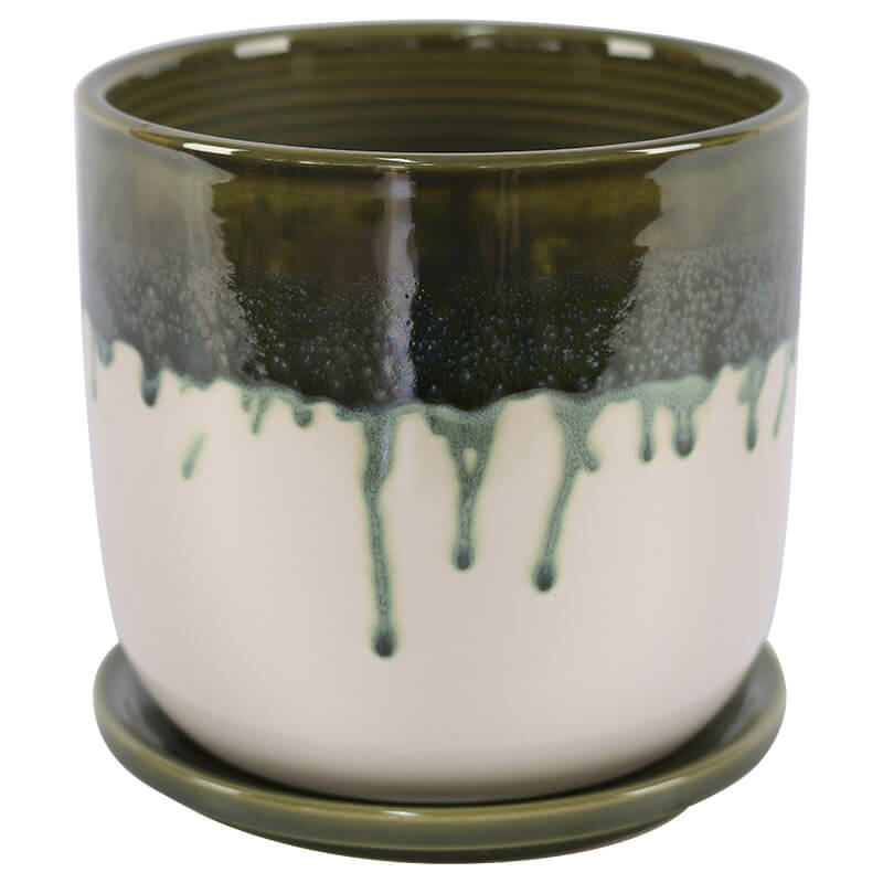Grin Pot With Tray 15Cm          