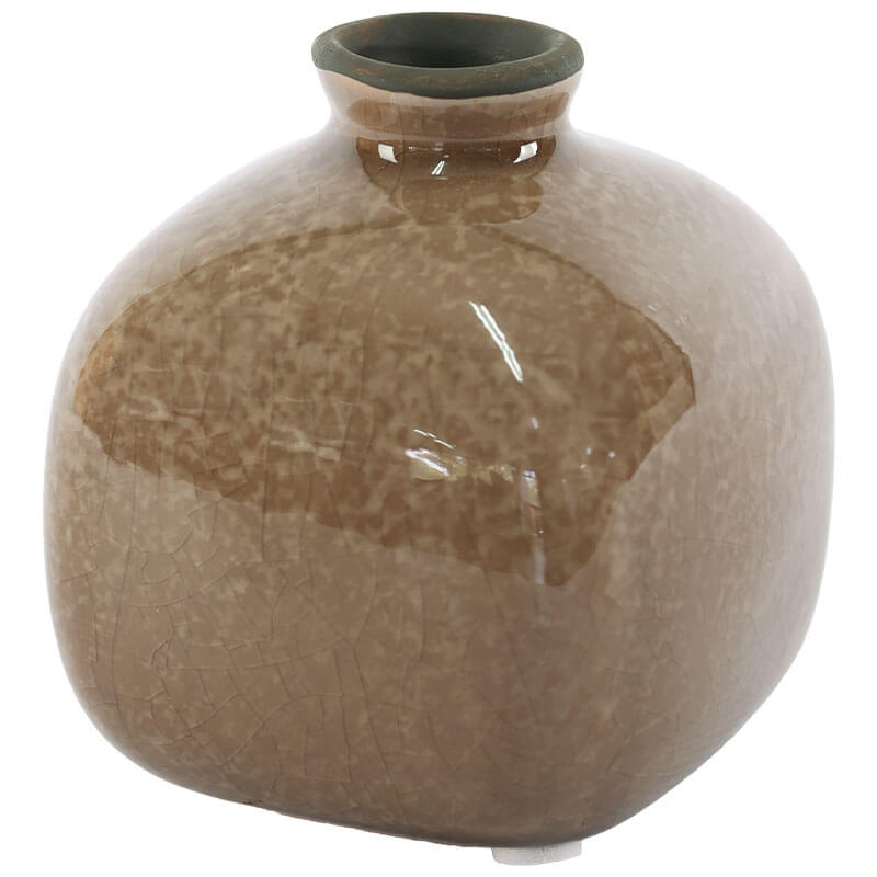 Beige Talia Posy Vase 7.5X8Cm    
