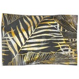 Gold/Black Leaf Plate 25X17Cm    