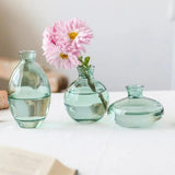 Bud Vase Green Set/3 12/9/6Cm     - Image 2